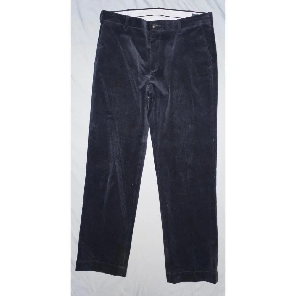 Polo Ralph‎ Lauren Men's Classic Fit Corduroy Pants Navy Blue Size 34x32